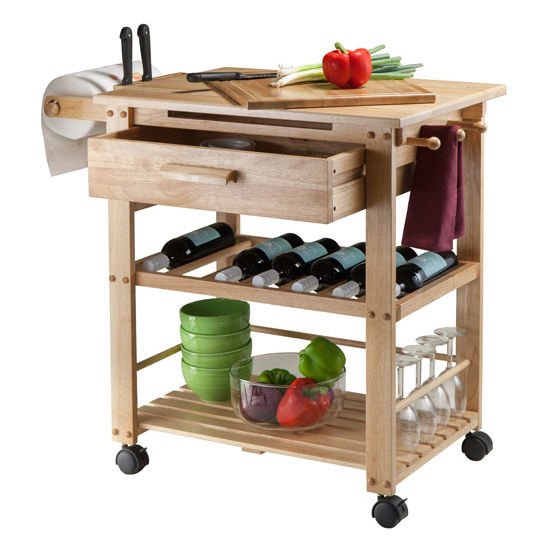 35''W Finland Kitchen Cart by Winsome Wood | KitchenSource.com